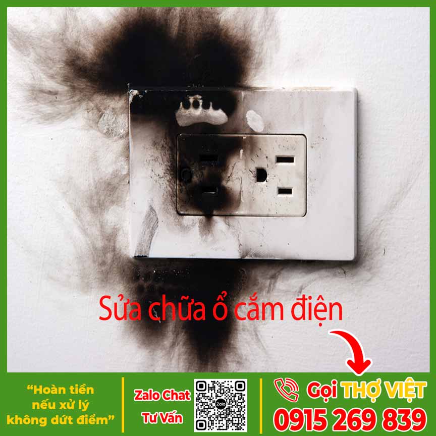 Sửa chữa ổ cắm điện - Dịch vụ sửa chữa điện Thợ Việt
