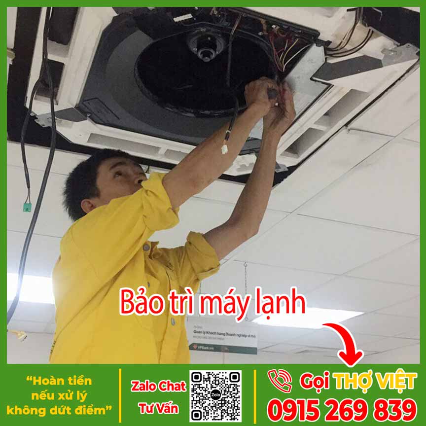 Bảo trì máy lạnh âm trần, - Dịch vụ điện lạnh Thợ Việt