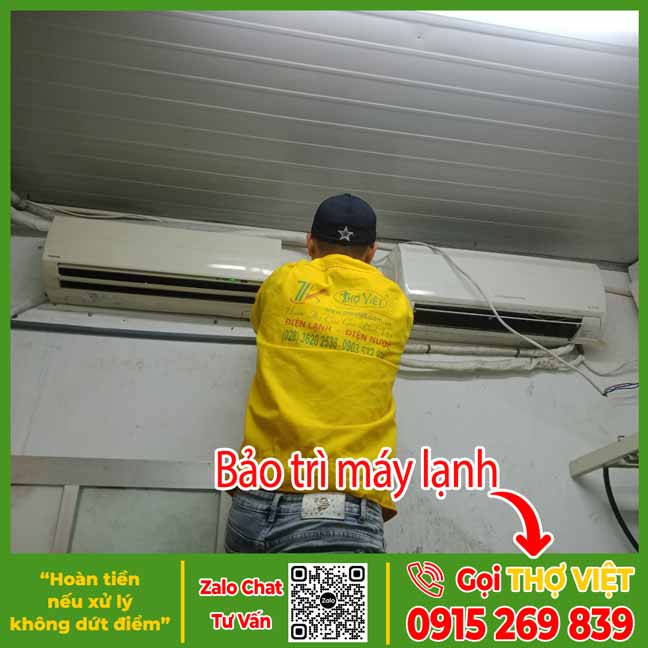 Bảo trì máy lạnh - Dịch vụ bảo trì Thợ Việt