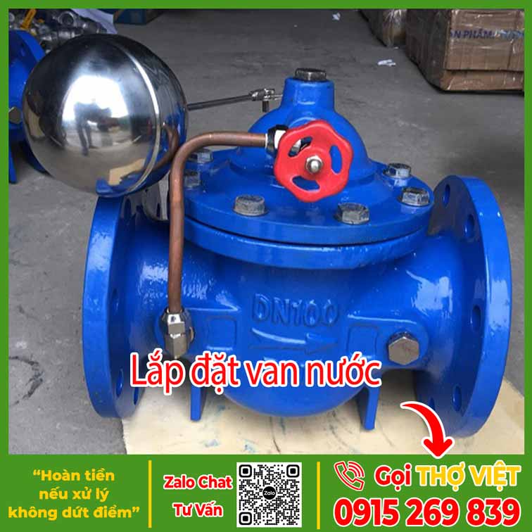 Lắp đặt van nước công nghiệp- Dịch vụ sửa điện nước Thợ Việt