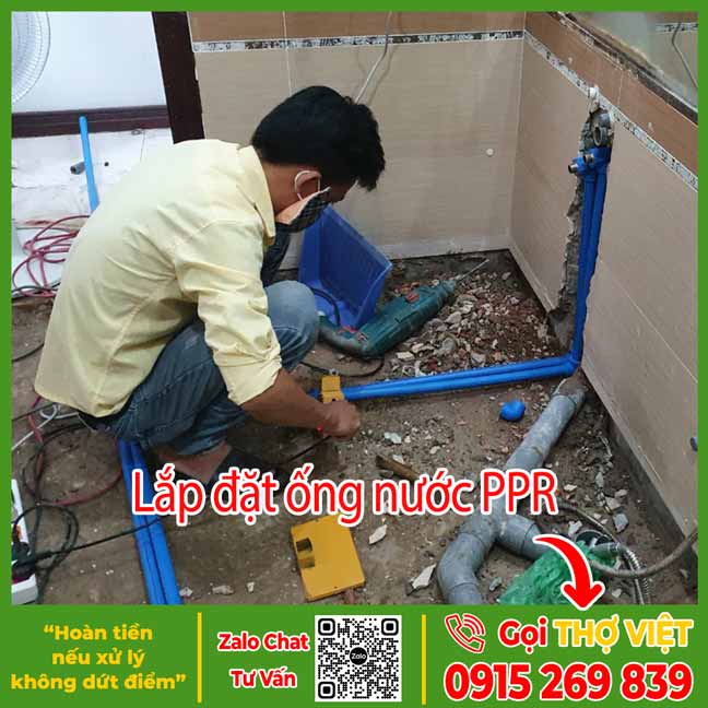 Lắp ống nước PPR - Dịch vụ sửa điện nước Thợ Việt