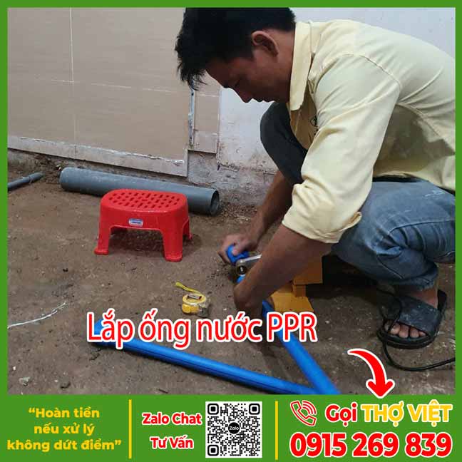 Lắp ống nước PPR - Dịch vụ lắp đặt ống nước Thợ Việt
