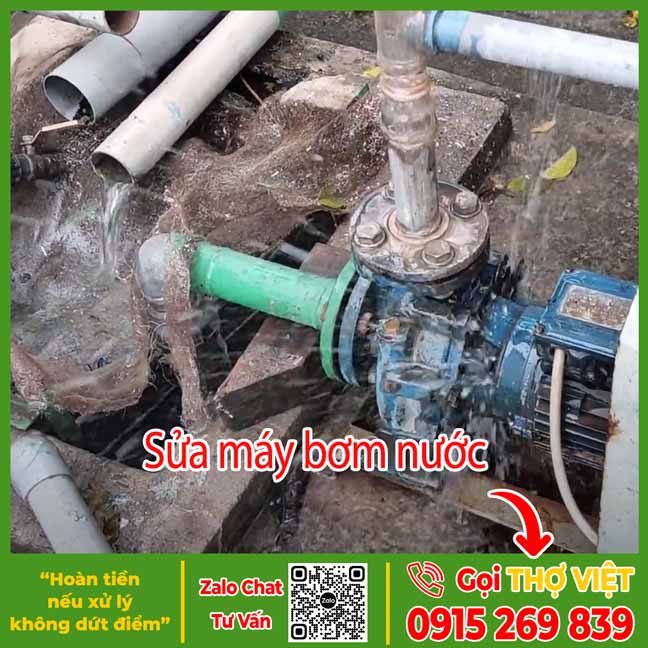 Sửa máy bơm nước - Dịch vụ sửa điện nước Thợ Việt