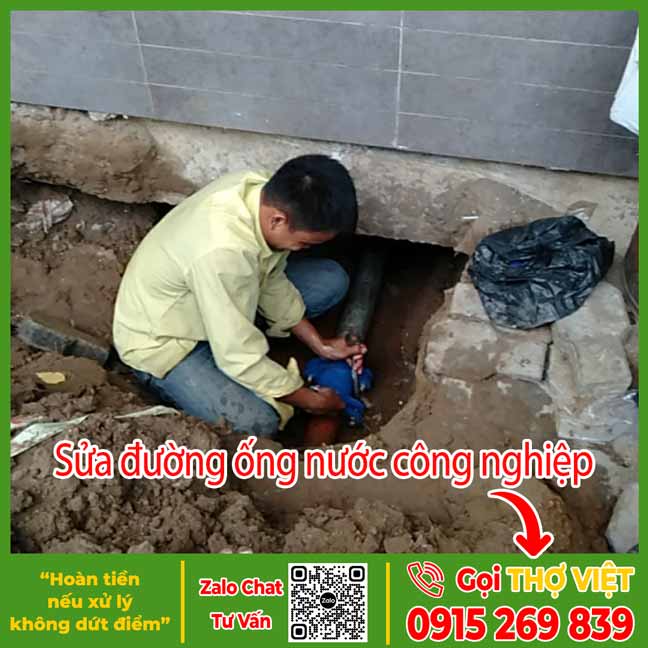 Sửa ống nước công nghiệp - Dịch vụ sửa điện nước Thợ Việt