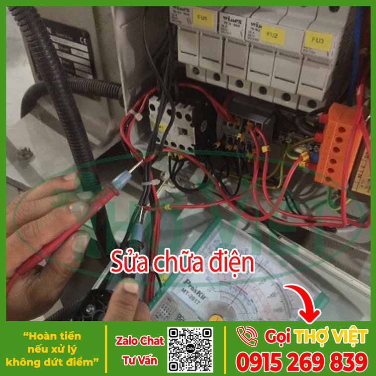 Sửa chữa tủ điện 3 pha - Dịch vụ sửa điện nước Thợ Việt