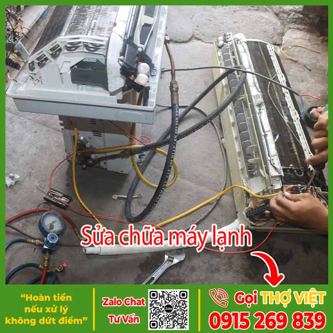 Sửa chữa máy lạnh - Dịch vụ sửa máy lạnh Thợ Việt