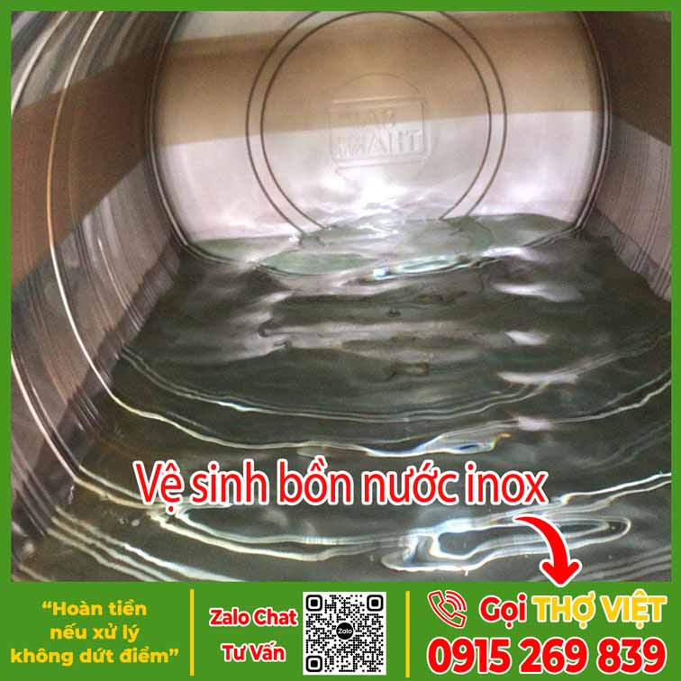 Vệ sinh bồn nước inox - Dịch vụ vệ sinh bồn nước Thợ Việt