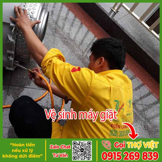 Vệ sinh máy giặt - Dịch vụ điện lạnh Thợ Việt